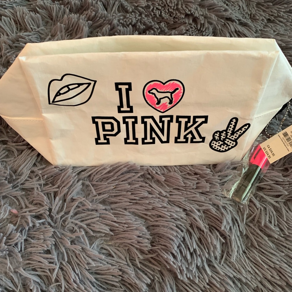 Pink make up bag color custom with pink marker